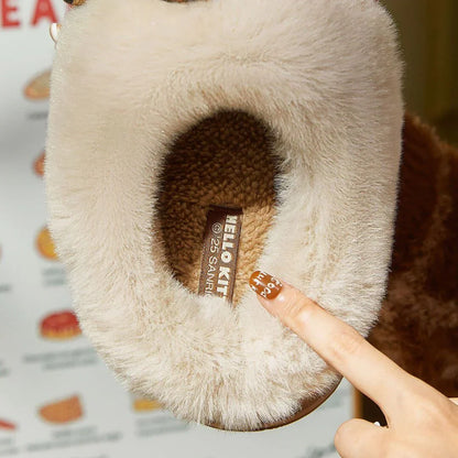 Hello Kitty Slippers 🐱👣 – Cozy & Cute for Indoors and Outdoors 💖